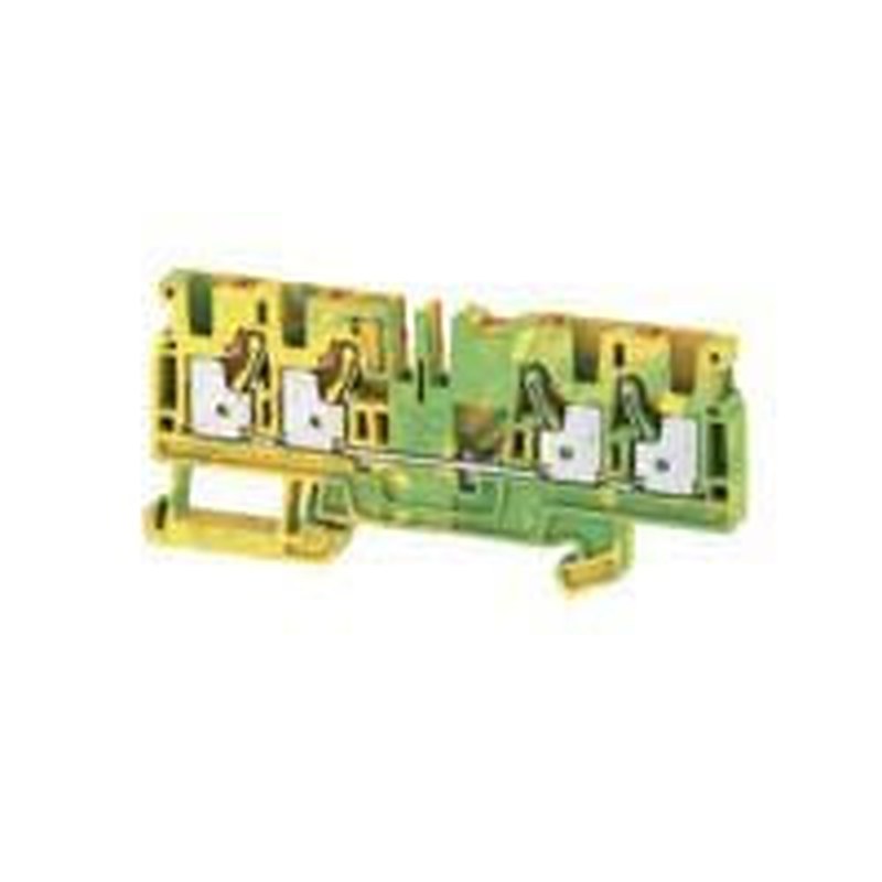 Weidmüller 2051560000 DIN Rail Terminal Block Yellow, Green, 4mm², 1-Level, Push-in
