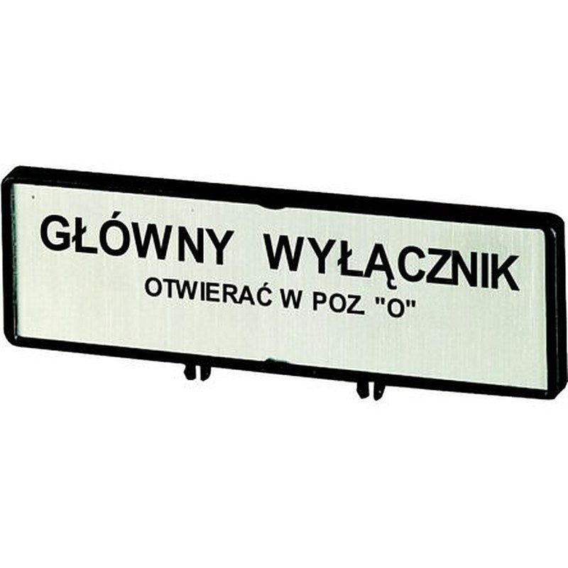 Eaton Label for Use with T5, T5B, P3, Pre-printed "Pack of 20, + Each, Emergency Stop, Emergency Switching Off, ARRET,