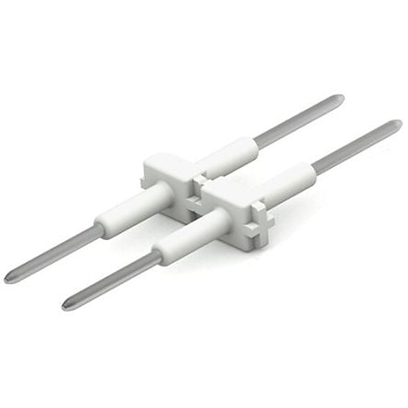 WAGO 2061 Series Push-in Board-to-Board Male PCB, 2-Pole, 9A, 2-Way