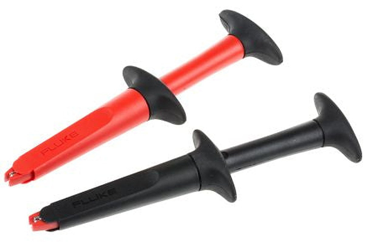 Fluke Crocodile Clip, Red, Black, 10A Insulated