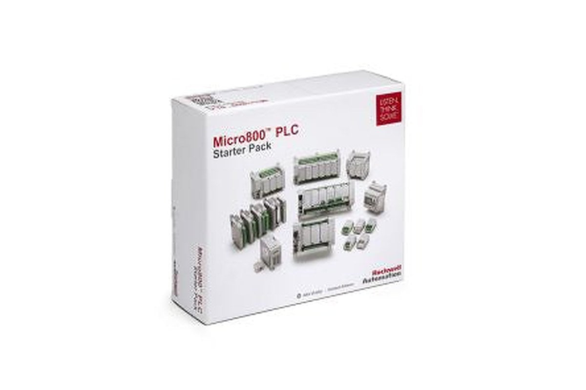 Allen Bradley Micro 820 Series PLC CPU Starter Kit, Relay Output, 12-Input, Analogue, Digital Input