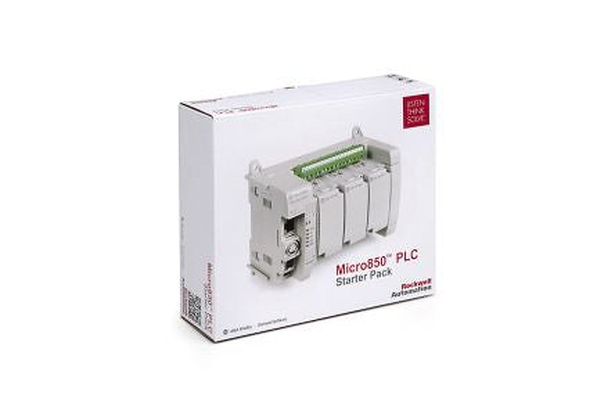 Allen Bradley Micro 850 Starter Pack - Lite Series PLC CPU Starter Kit, Digital Output, 8-Input, Analogue, Digital Input