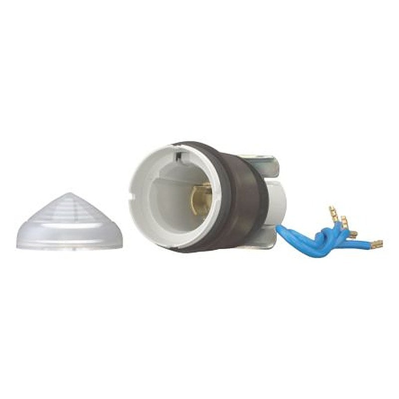 Eaton, M22, Panel Mount White LED Indicator, 22.5 mm Cutout, IP67, IP69K, Dome