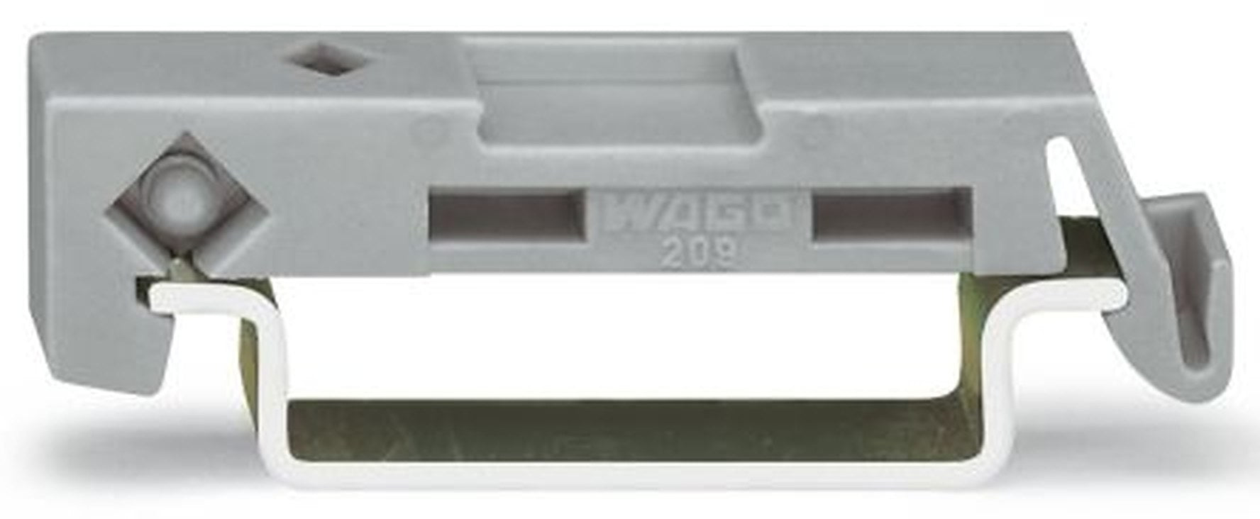 WAGO, 209 Polyamide 66 Mounting Adapter for use with male and female connectors with snap-in mounting feet
