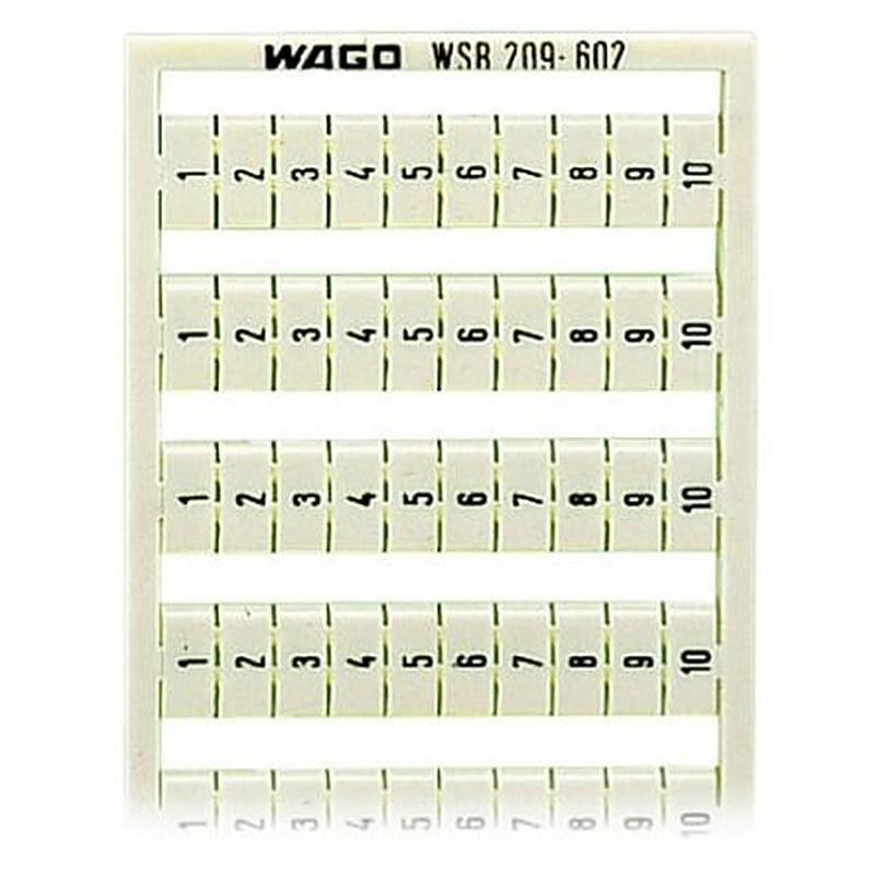 WAGO Marker Card