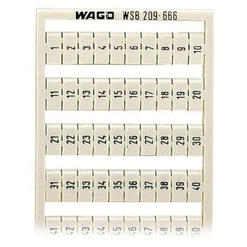 WAGO Marker Card for use with Terminal Block