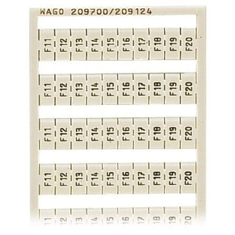WAGO Marking Card
