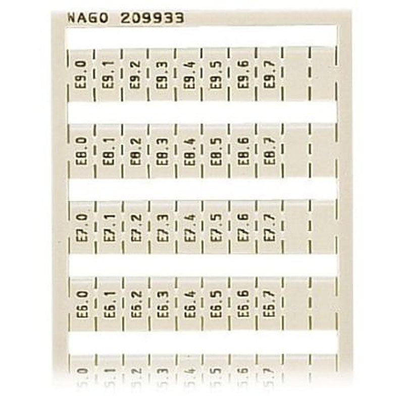 WAGO Marker Strip for use with Terminal Block