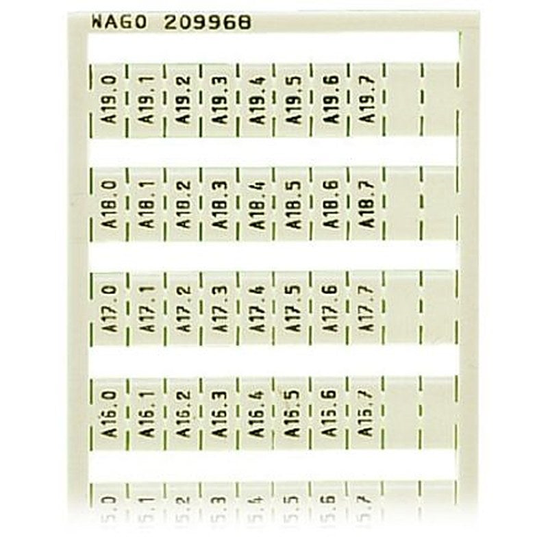 WAGO Marker Card for use with Terminal Block