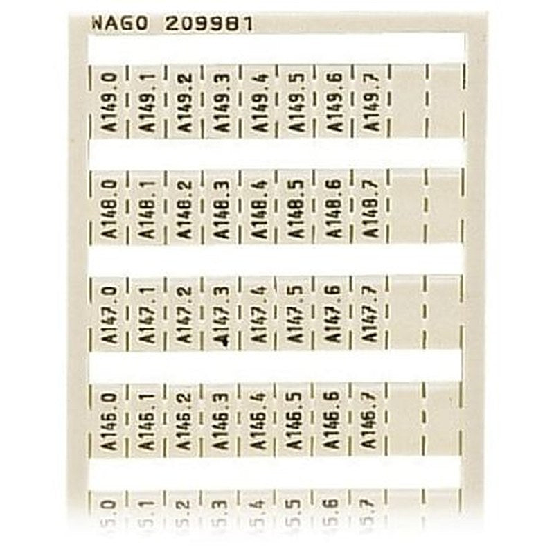 WAGO Marker Card for use with Terminal Block