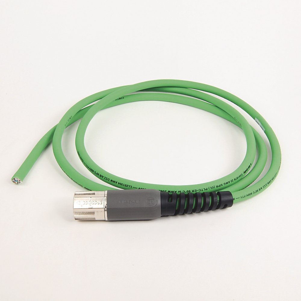 SpeedTEC Cable, Motor Feedback Only, SpeedTec DIN Connector, Drive-end, Flying-lead, SIN/COS High-Resolution/Resolver Encoder Type, Standard (Non-Flex), 2 Meters