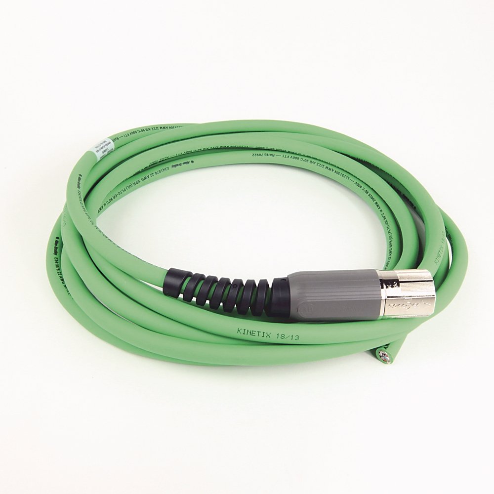 SpeedTEC Cable, Motor Feedback Only, SpeedTec DIN Connector, Drive-end, Flying-lead, SIN/COS High-Resolution/Resolver Encoder Type, Standard (Non-Flex), 5 Meters
