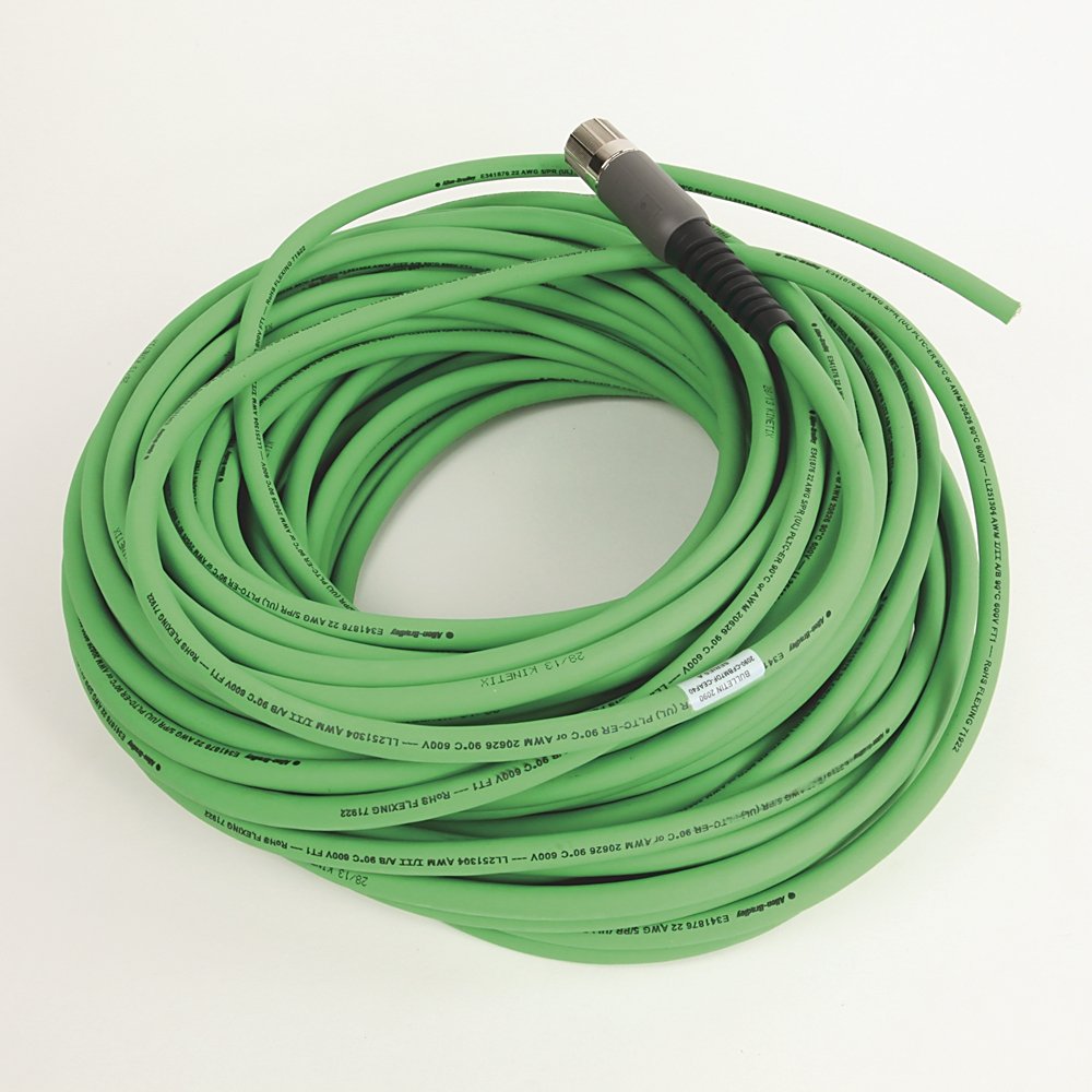 SpeedTEC Cable, Motor Feedback Only, SpeedTec DIN Connector, Drive-end, Flying-lead, SIN/COS High-Resolution/Resolver Encoder Type, Continuous-Flex, 40 Meters