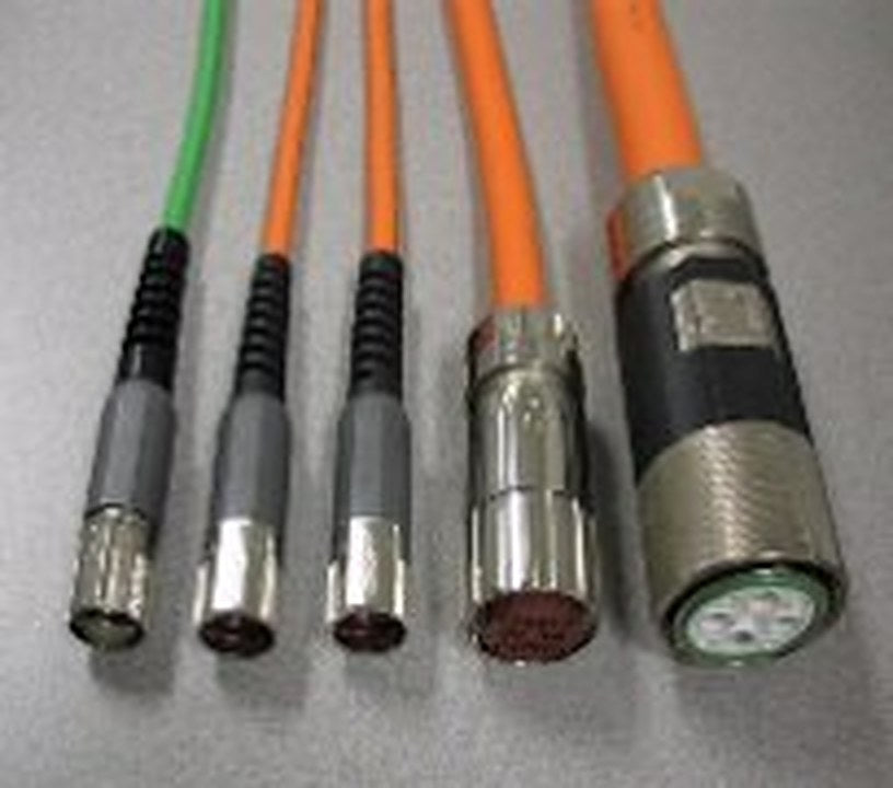 SpeedTEC Cable, Motor Feedback Only, SpeedTec DIN Connector, Drive-end, D-sub, SIN/COS High-Resolution/Resolver Encoder Type, Continuous-Flex, 75 Meters