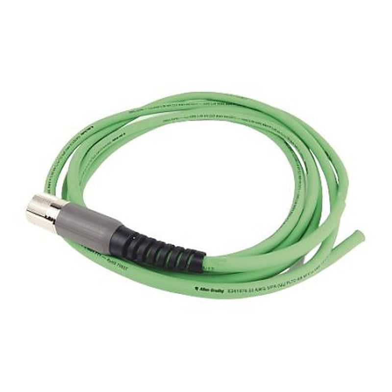 Allen Bradley 2090-CFBM7DF, 4 m Power Cable, Green Polyvinyl Chloride