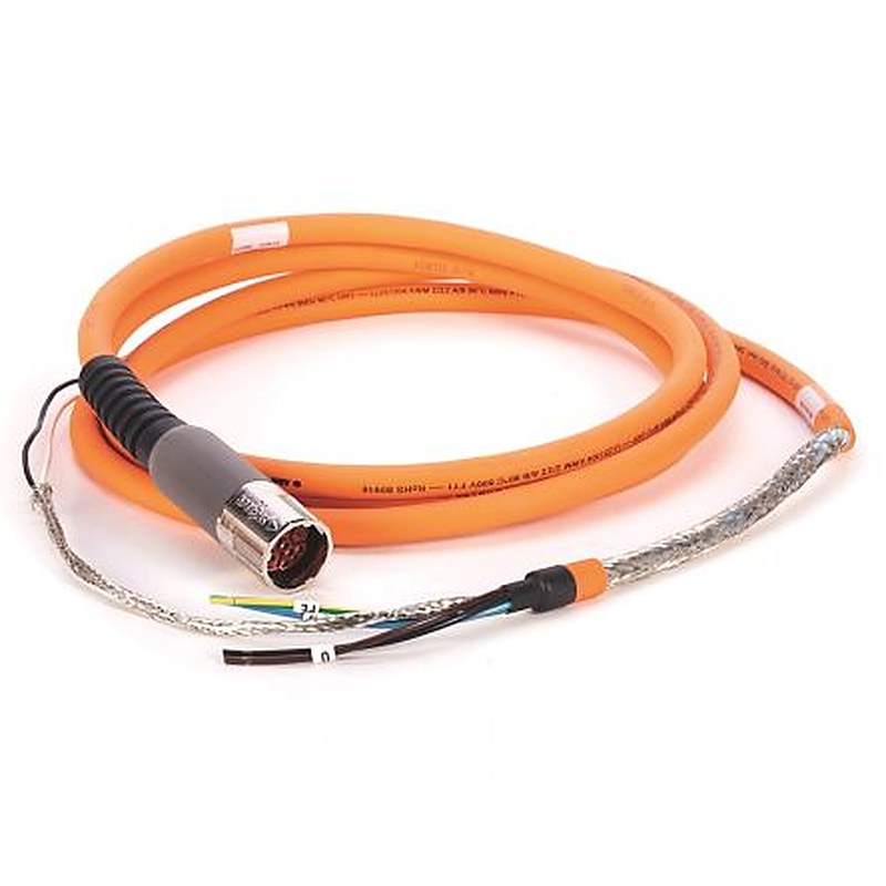 Allen Bradley 2090-CPBM7DF, 303.53 mm Power Cable, Orange Polyvinyl Chloride