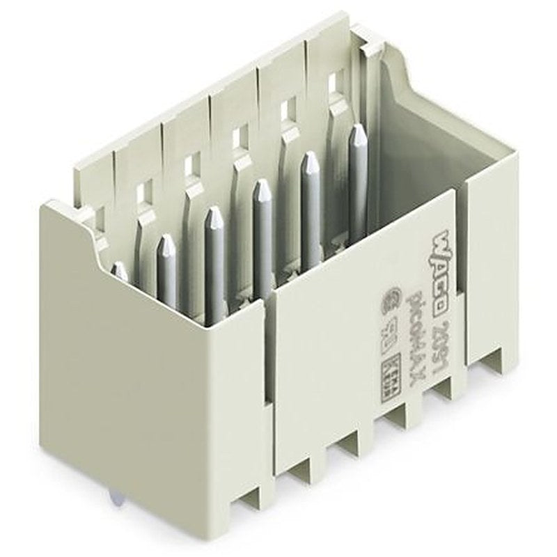 WAGO 2091 Series Straight PCB PCB Header, 12 Contact(s), 3.5 mm Pitch, 1 Row, Shrouded