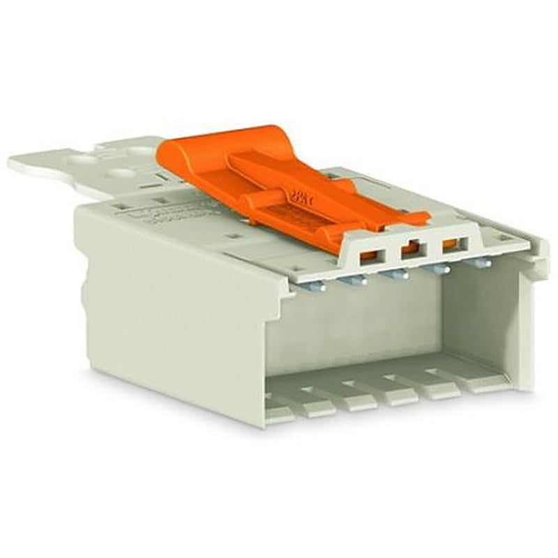 WAGO 2091 Series Snap-in Pluggable Connector Male Cage Clamp, 8-Pole, 10A, 8-Way