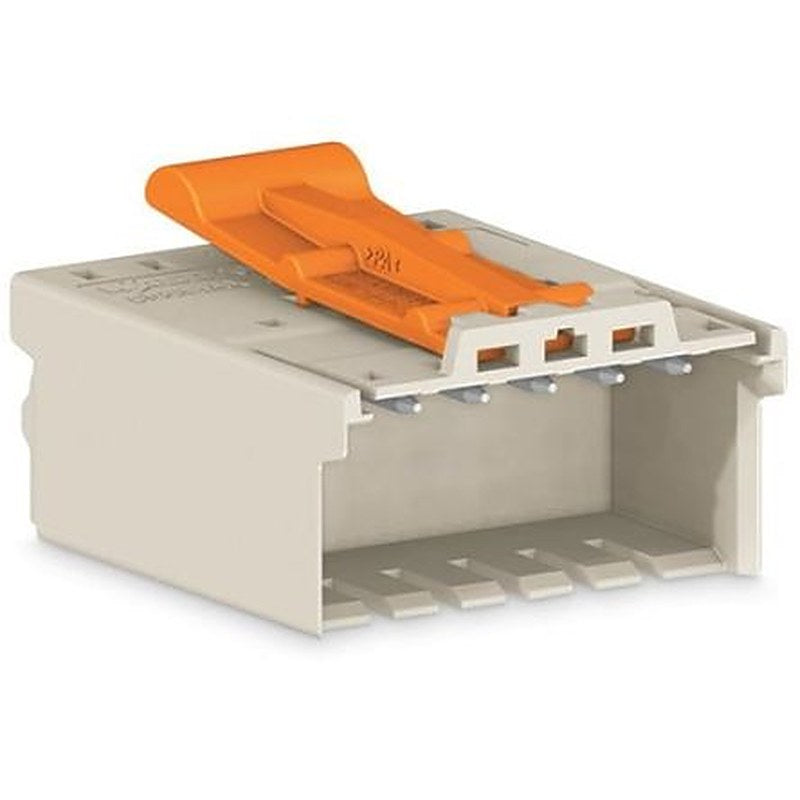 WAGO 2091 Series Push-in Connector Male Cage Clamp, 8-Pole, 10A, 8-Way