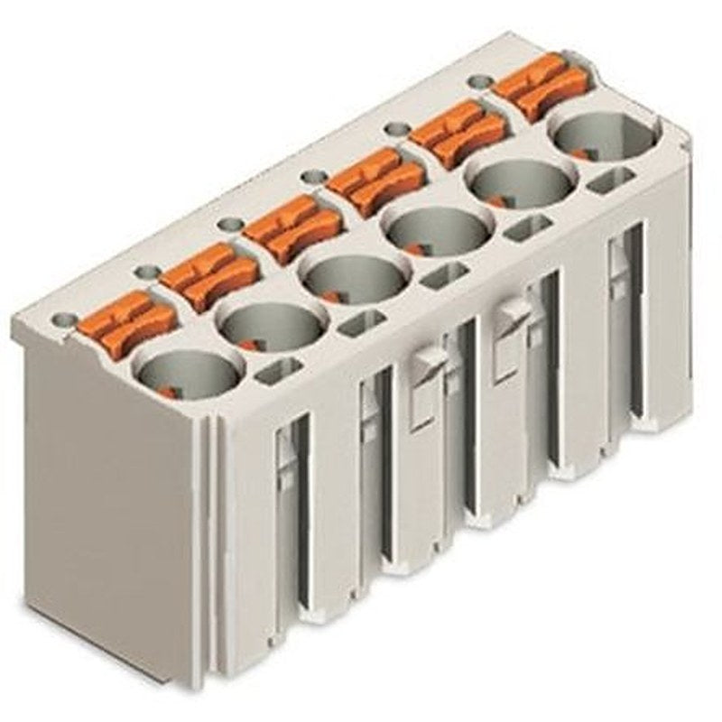 WAGO 2092 Series Push-in Connector Female Cage Clamp, 12-Pole, 16A, 12-Way
