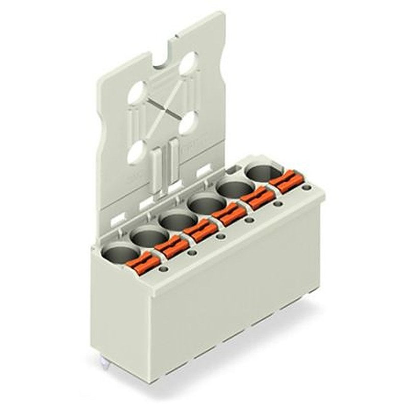 WAGO 2092 Series Straight Push-in PCB Connector, 12-Contact, 1 Row, 5 mm Pitch Cage Clamp