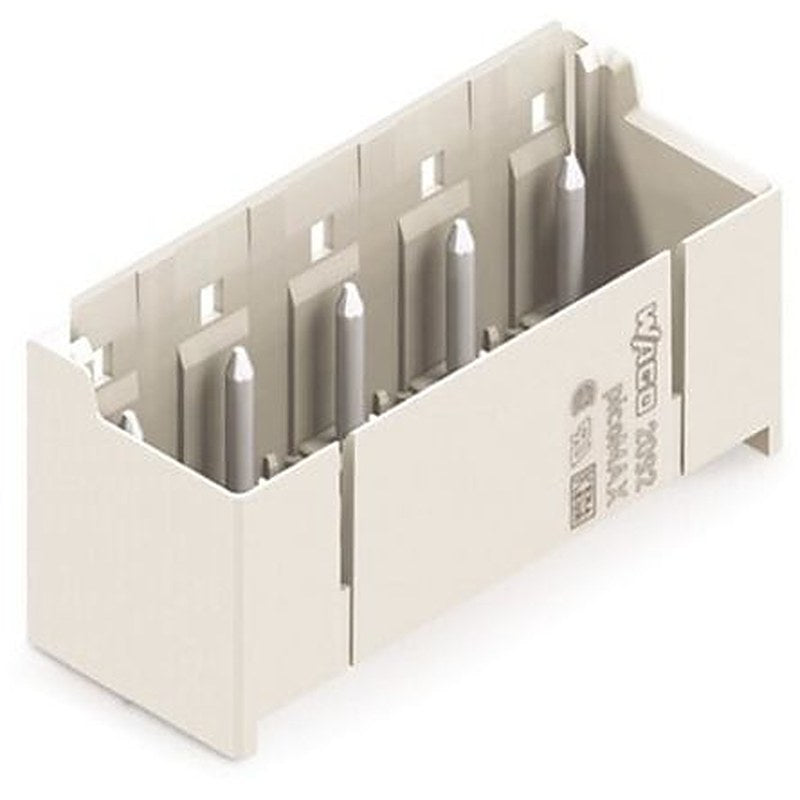 WAGO 2092 Series Straight PCB Header, 3 Contact(s), 7.5 mm Pitch, 1 Row, Shrouded