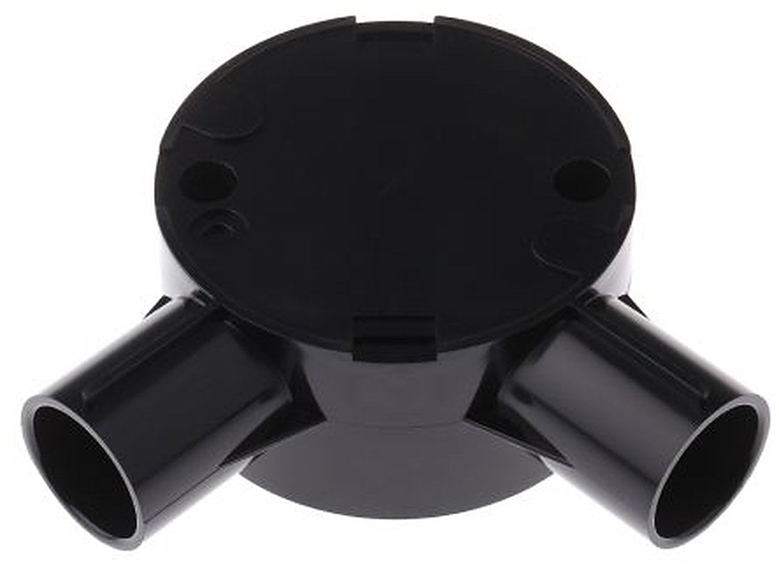 Schneider Electric Conduit, Conduit Fitting, 20 mm Nominal Size, Polyvinyl Chloride (Unplasticised), Black