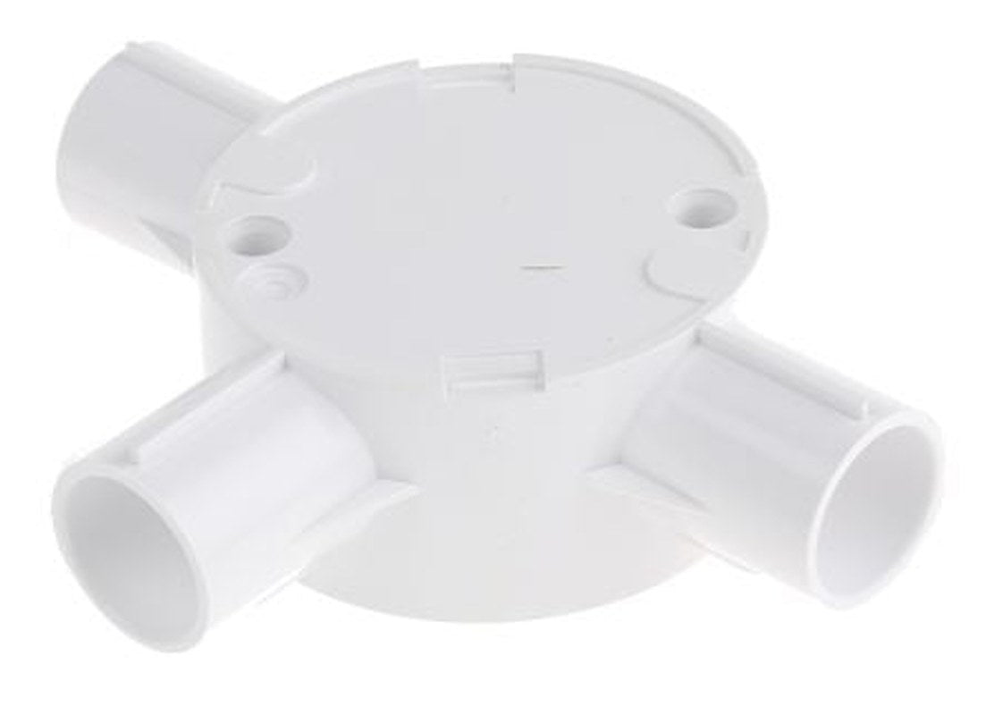 Schneider Electric Conduit, Conduit Fitting, 20 mm Nominal Size, Polyvinyl Chloride (Unplasticised), White