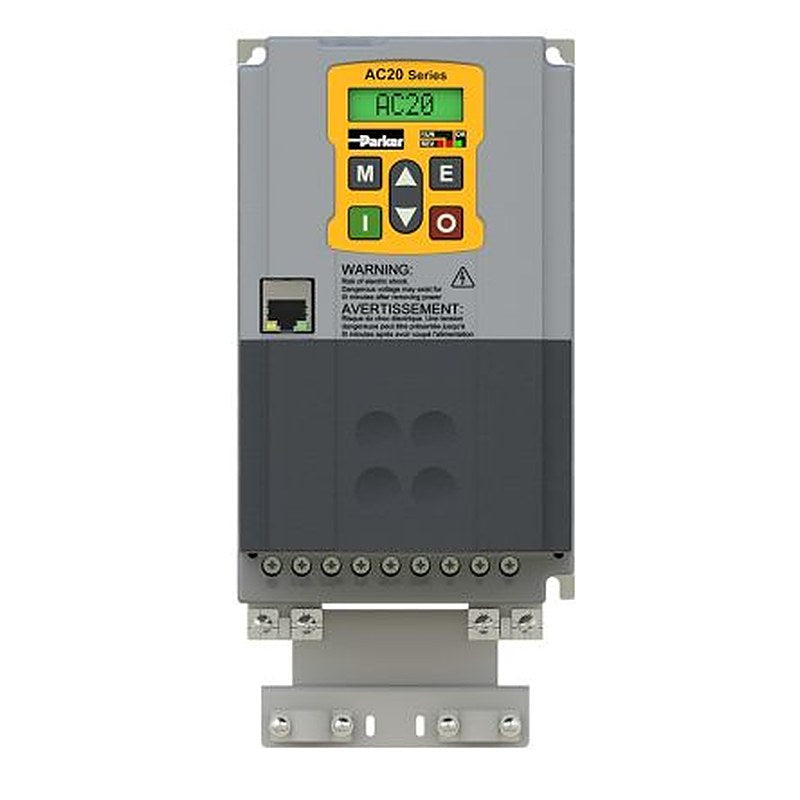Parker Variable Speed Drive, 1.5 kW, 1 Phase, AC20 Series 240V ac 7 A