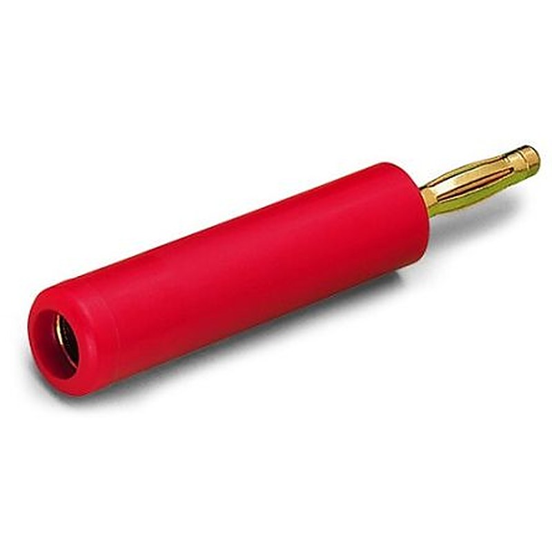 WAGO Red Male Test Plug, 2 mm Connector, Plug-In Termination