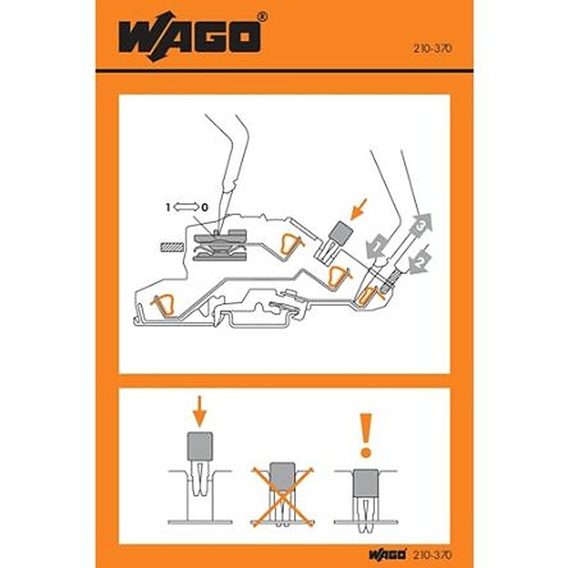 WAGO Pre-Printed Label. Quantity: 1000 Per Pack