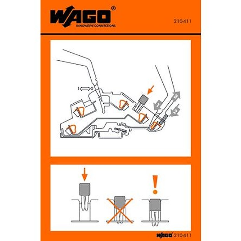WAGO Pre-Printed Label. Quantity: 1000 Per Pack