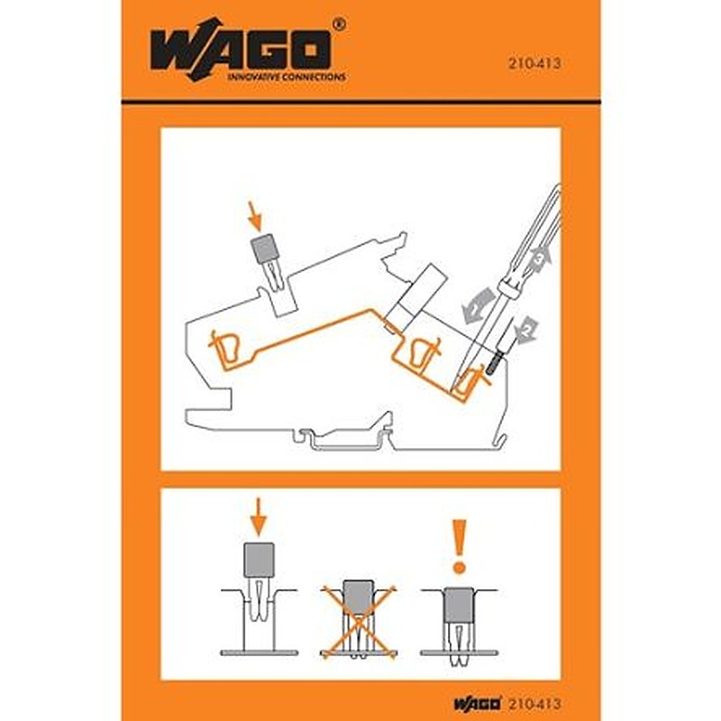 WAGO Pre-Printed Label. Quantity: 500 Per Pack