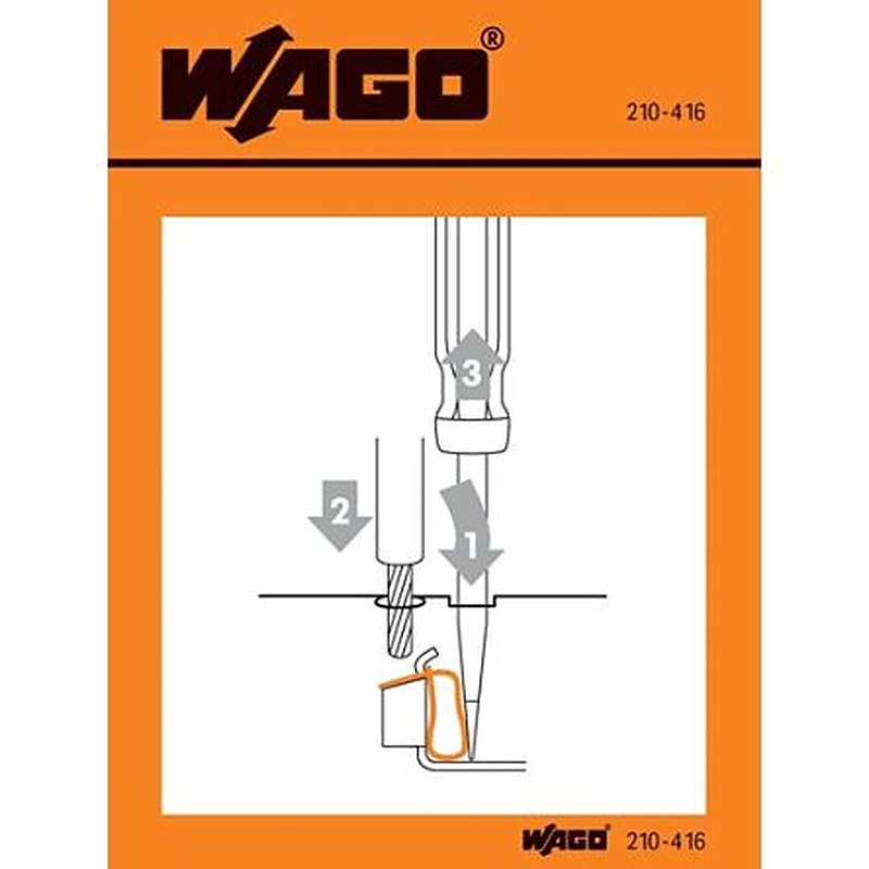 WAGO Pre-Printed Label. Quantity: 100 Per Pack