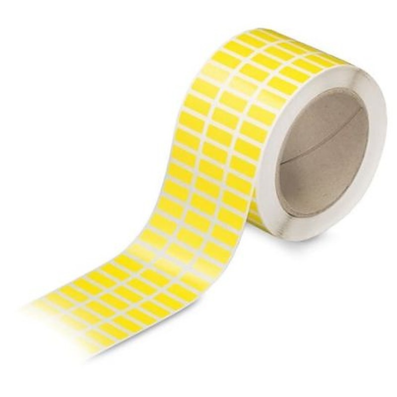 WAGO Yellow Yellow Print Label, 20 mm Width, 3000 Per Roll Qty