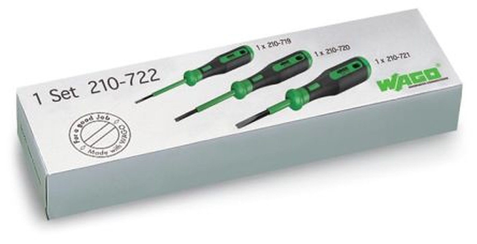 WAGO Slotted Standard Screwdriver Set, 3-Piece