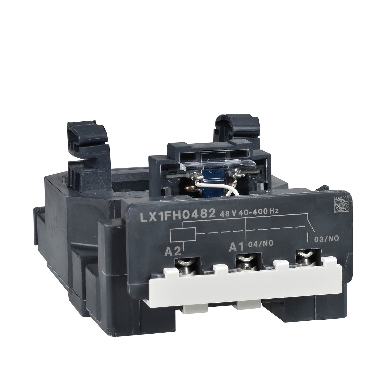 Schneider Electric LX1FH1272 TeSys F AC coil 120/127V 40-400Hz (voltage code G7), low sealed consumption, for TeSys F 3-pole and 4-pole contactors LC1 F265, F330. It operates in voltage limits 0.85-1.1 Uc and environments until 55Â°C. It provides high operating rates to the contactor, until 2400 cycles/hour. Green Premium compliant (RoHS/REACh). The Schneider Electric LX1 series is a contactor coil for LC series contactor which has control circuit voltage of 120 to 127 V ac at 40 to 400 Hz. It has ambient o