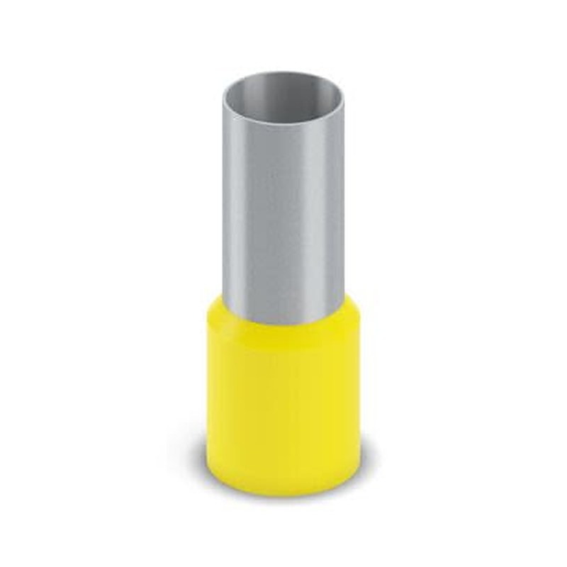 Phoenix Contact, AI 150-32 YE - Ferrule Insulated Bootlace Ferrule, 58 mm Pin Length, 18.6 mm Pin Diameter, Yellow