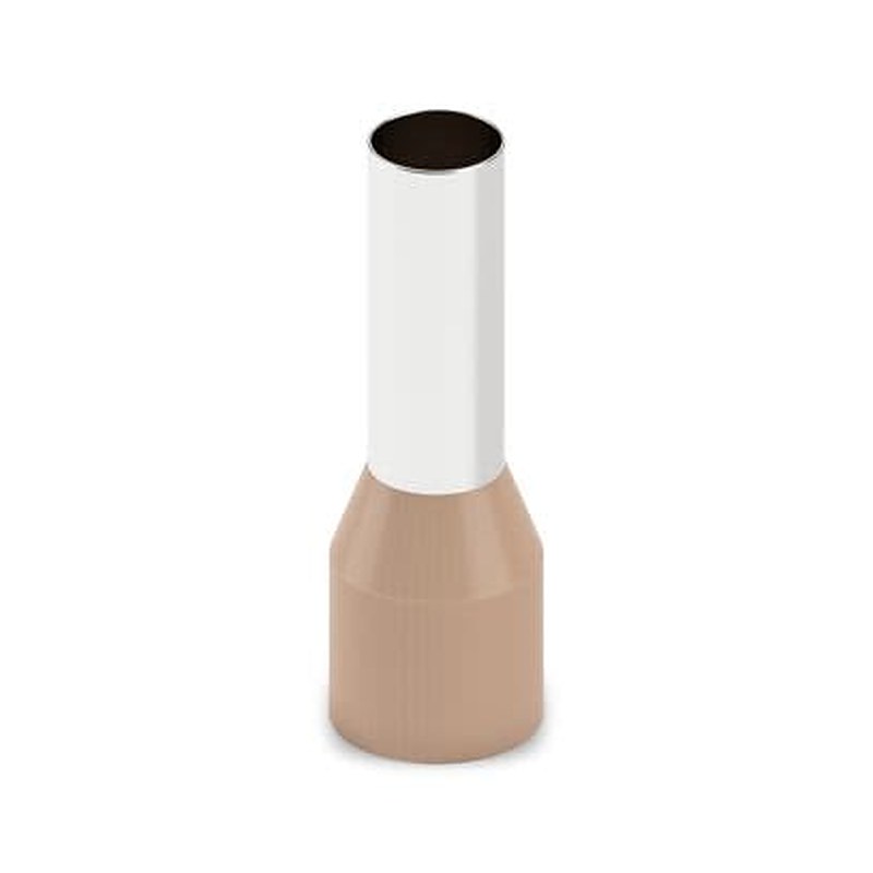 Phoenix Contact, AI 25 18 BN Insulated Ferrule, 18 mm Pin Length, 7.3 mm Pin Diameter, Brown to 4 AWG Wire Size