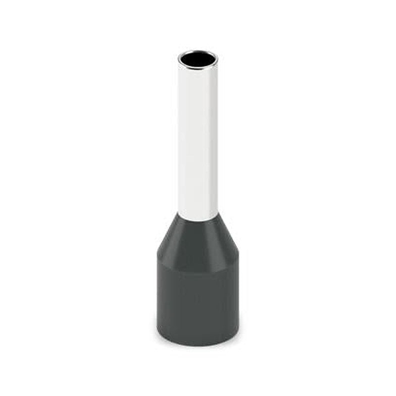 Phoenix Contact, AI-GB Insulated Ferrule, 8 mm Pin Length, 1.7 mm Pin Diameter, Black to 16 AWG Wire Size