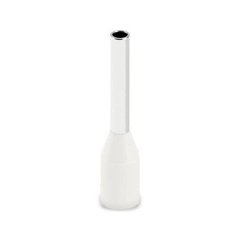 Phoenix Contact Insulated Ferrule, 10 mm Pin Length, 1.3 mm Pin Diameter, White to 18 AWG Wire Size