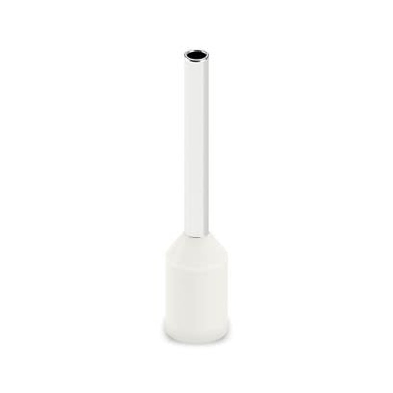 Phoenix Contact, AI-GB Insulated Ferrule, 10 mm Pin Length, 1.1 mm Pin Diameter, White to 20 AWG Wire Size