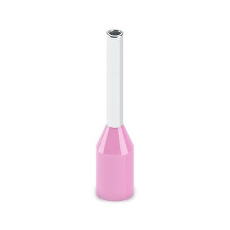 Phoenix Contact, AI Insulated Ferrule, 6 mm Pin Length, 0.8 mm Pin Diameter, Yellow to 22 AWG Wire Size