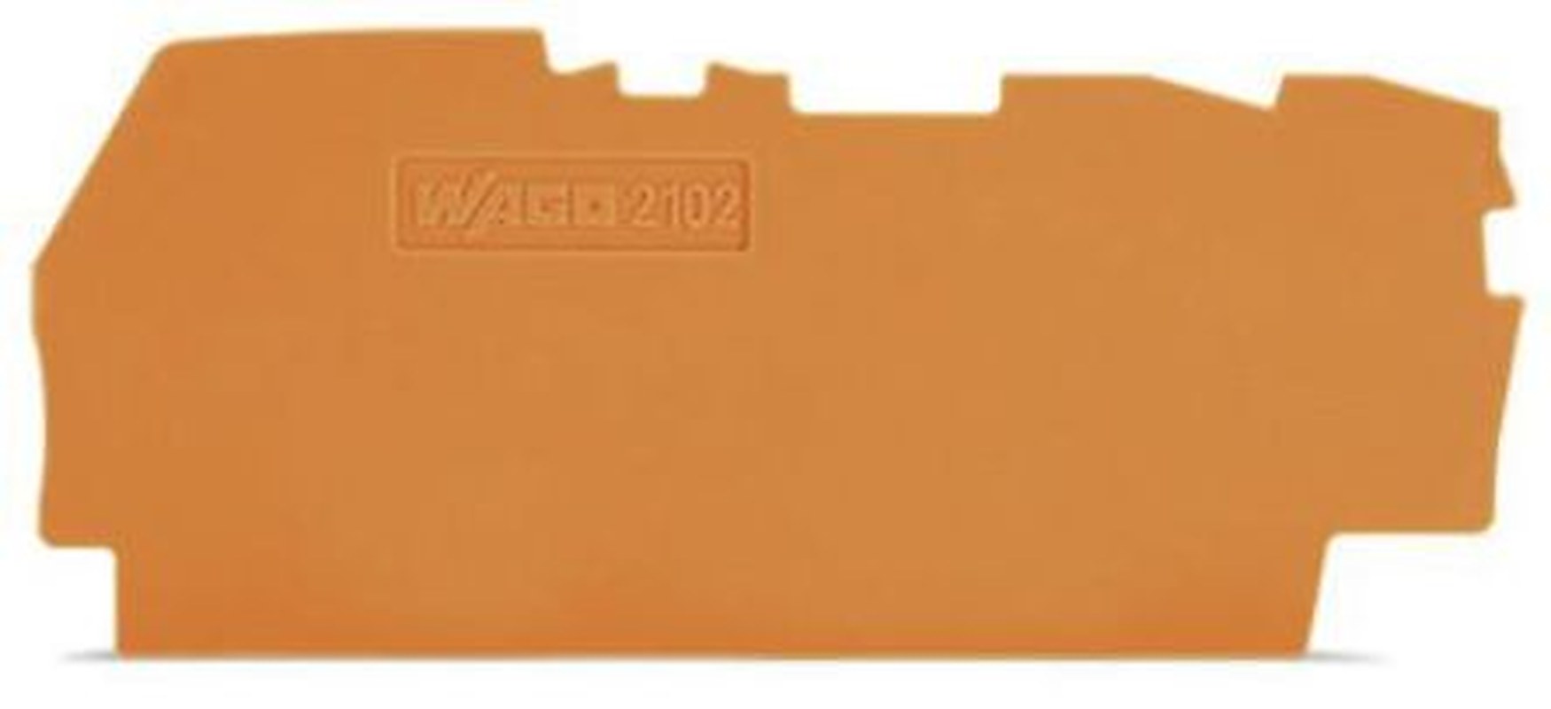 WAGO End & Intermediate Plate for Use with 2102 Series Terminal Blocks, IECEx