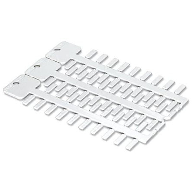 WAGO 211 Push-in Cable Marker, White, Pre-printed "Plain" Black, 211-110