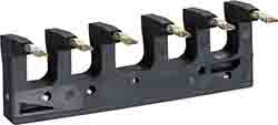 The Schneider Electric LAD9 series Set of power connections, inversing busbar, for 3P reversing contactors assembly. Green Premium product Toxic heavy metal free Mercury free