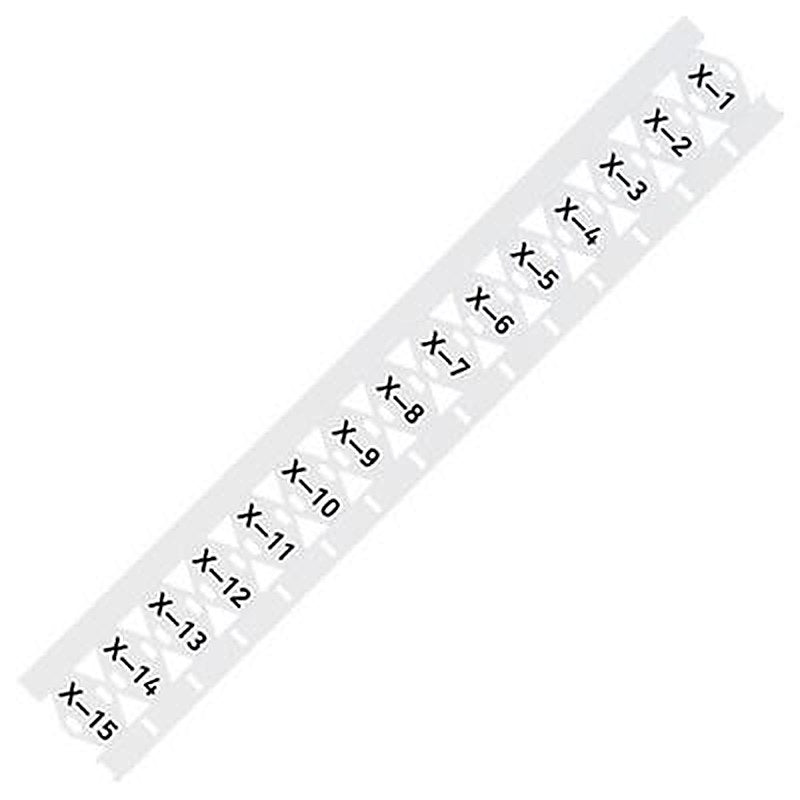 WAGO 211 Tie On Cable Marker, White, Pre-printed "Plain" White, 211-835-1