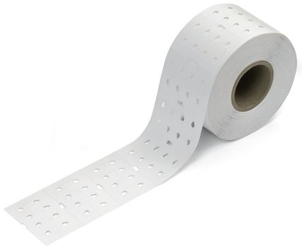 WAGO 211 Threaded Cable Marker, White, Pre-printed "Plain", 2.8 mm Cable White, 2.3 mm Cable, 211-861-1