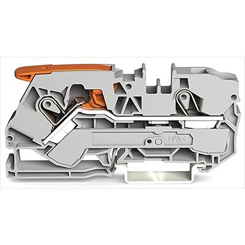 WAGO TOPJOB S Series DIN Rail Terminal Block Grey, 10mm², 1-Level, Push-in, ATEX, IECE