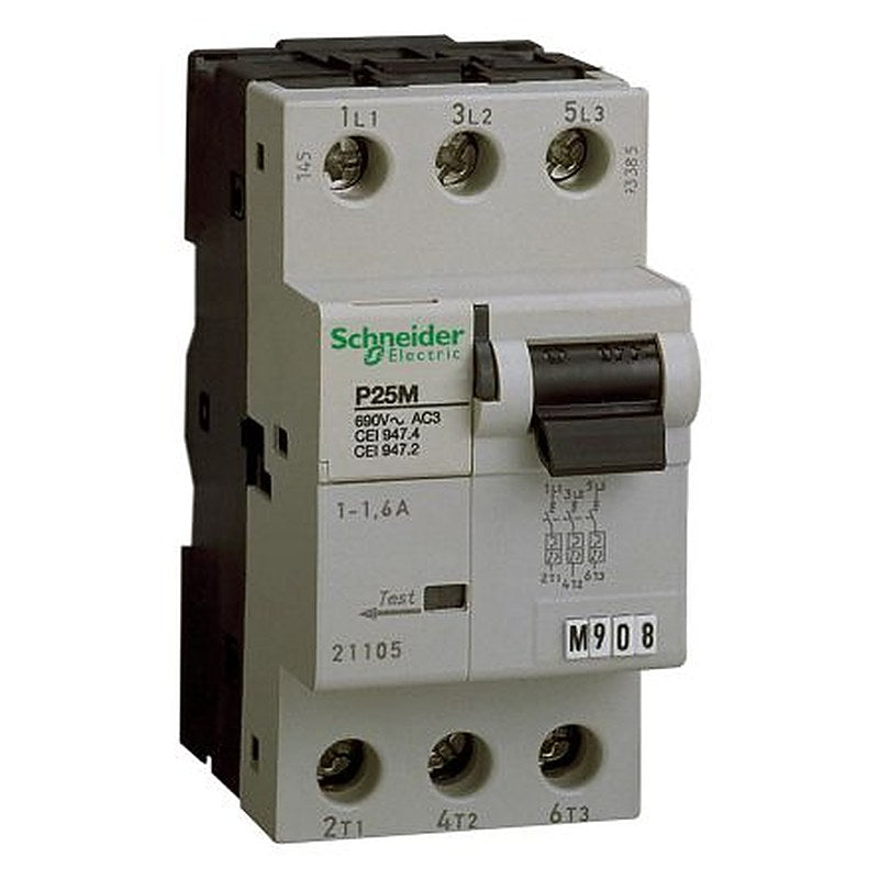 Schneider Electric MasterPact NW Acti9 Moteur Miniature Circuit Breaker, 3-Pole, 4A, Type K, 3 kA Breaking Capacity